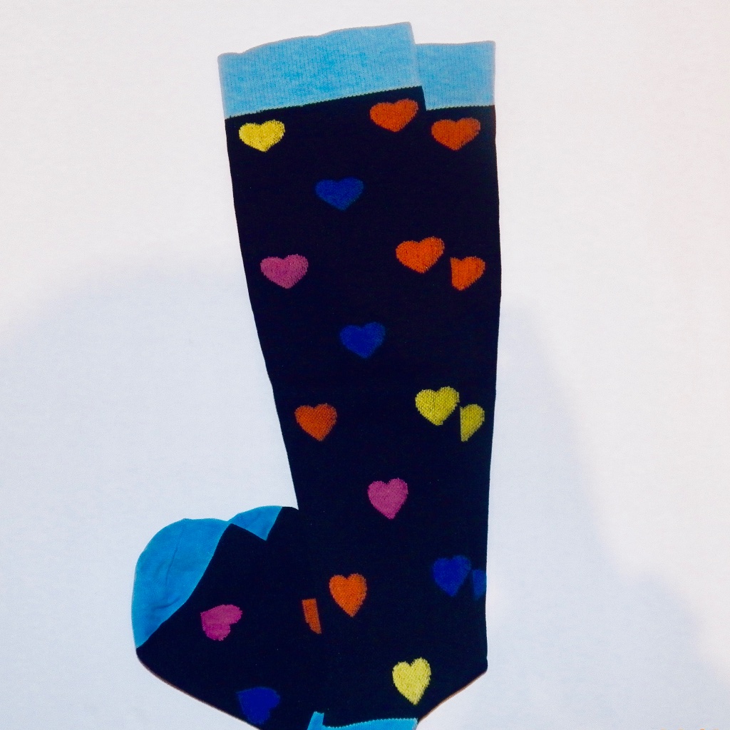 Compression Socks (Multi Hearts)